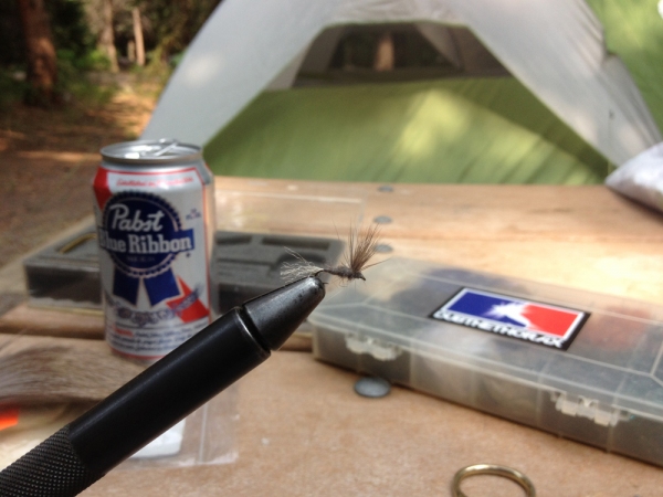 Tying at the Campsite