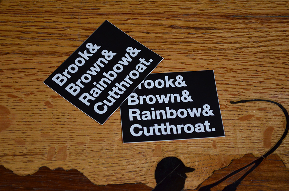 Trout Names Stickers